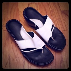 Black and White Sandles
